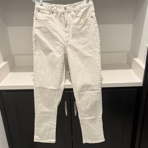 Madewell “The Perfect Vintage” Denim White Jeans. Size 27